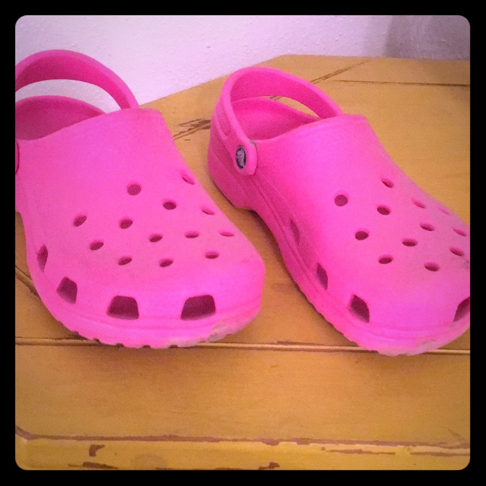 Bright Pink Women’s Crocs!